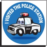 Police Car Temporary Tattoo (Stock)